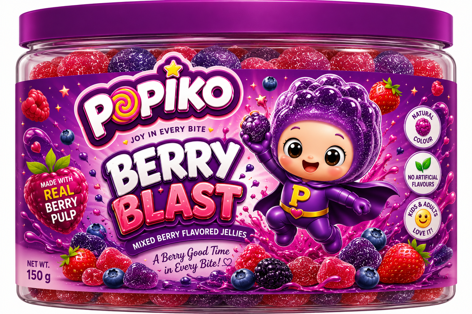 POPIKO BERRY BLAST | 200 GRAMS | PACK OF 1