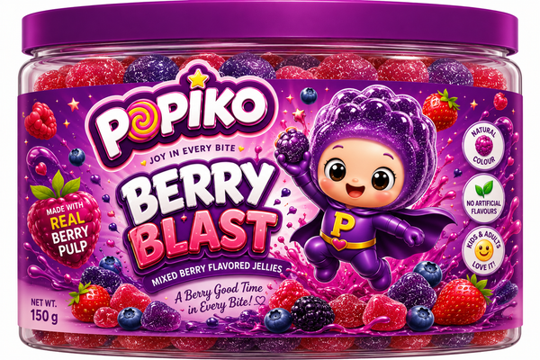 POPIKO BERRY BLAST | 200 GRAMS | PACK OF 1