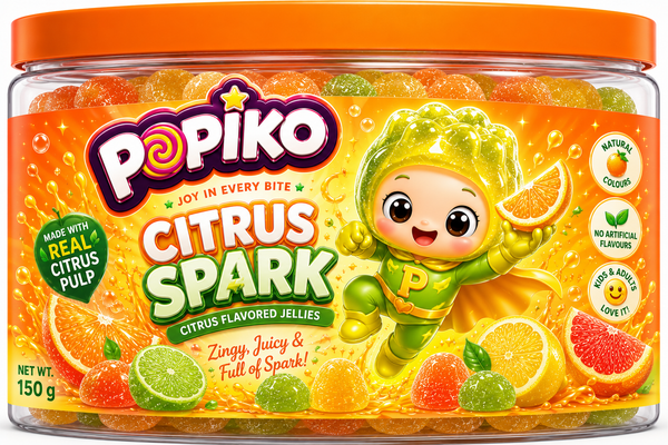 POPIKO CITRUS SPARK | 200 GRAMS | PACK OF 1