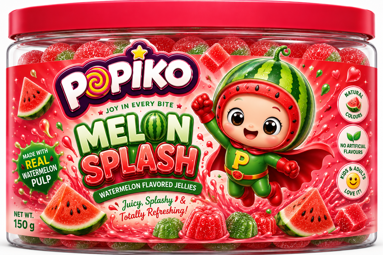 POPIKO MELON SPLASH | 200 GRAMS | PACK OF 1