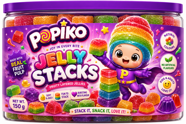 POPIKO JELLY STACKS | 200 GRAMS | PACK OF 1