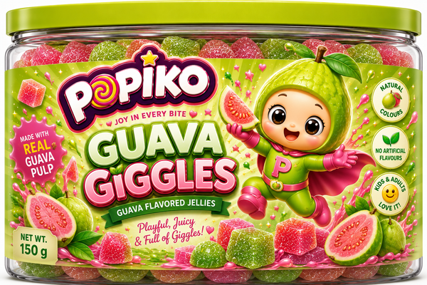 POPIKO GUAVA GIGGLES | 200 GRAMS | PACK OF 1