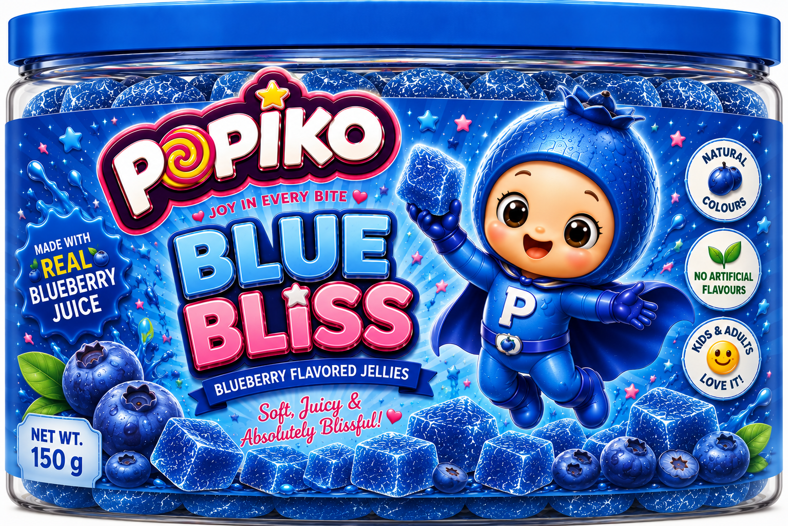 POPIKO BLUE BLISS | 200 GRAMS | PACK OF 1