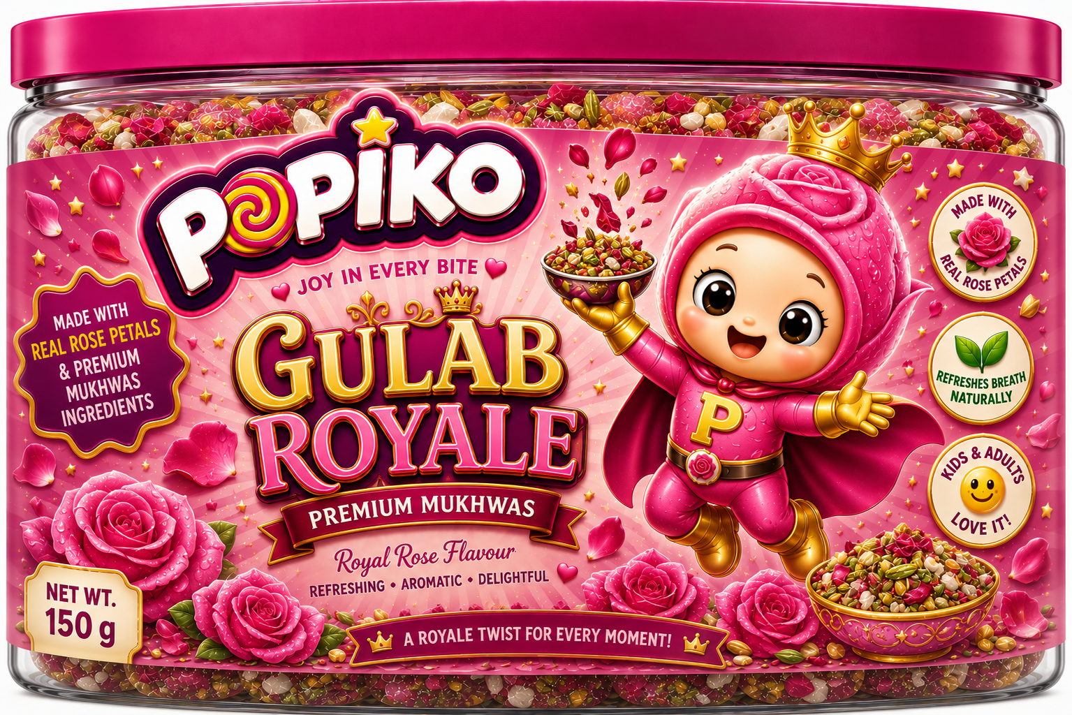 POPIKO GULAB ROYALE | 200 GRAMS | PACK OF 1