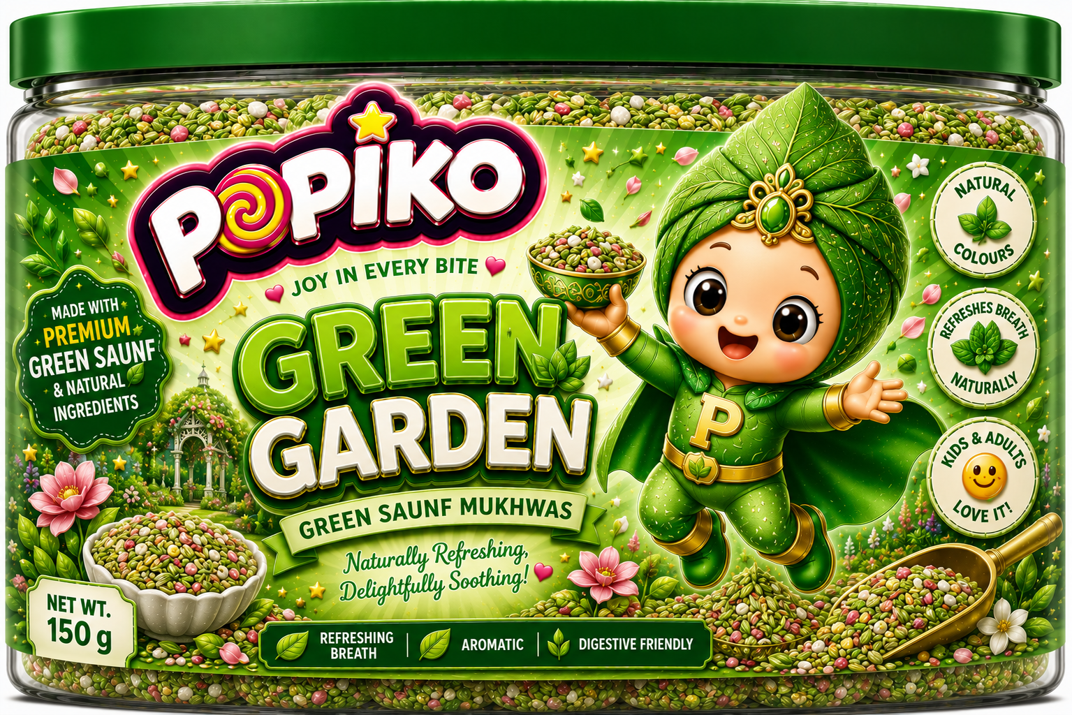 POPIKO GREEN GARDEN | 200 GRAMS | PACK OF 1