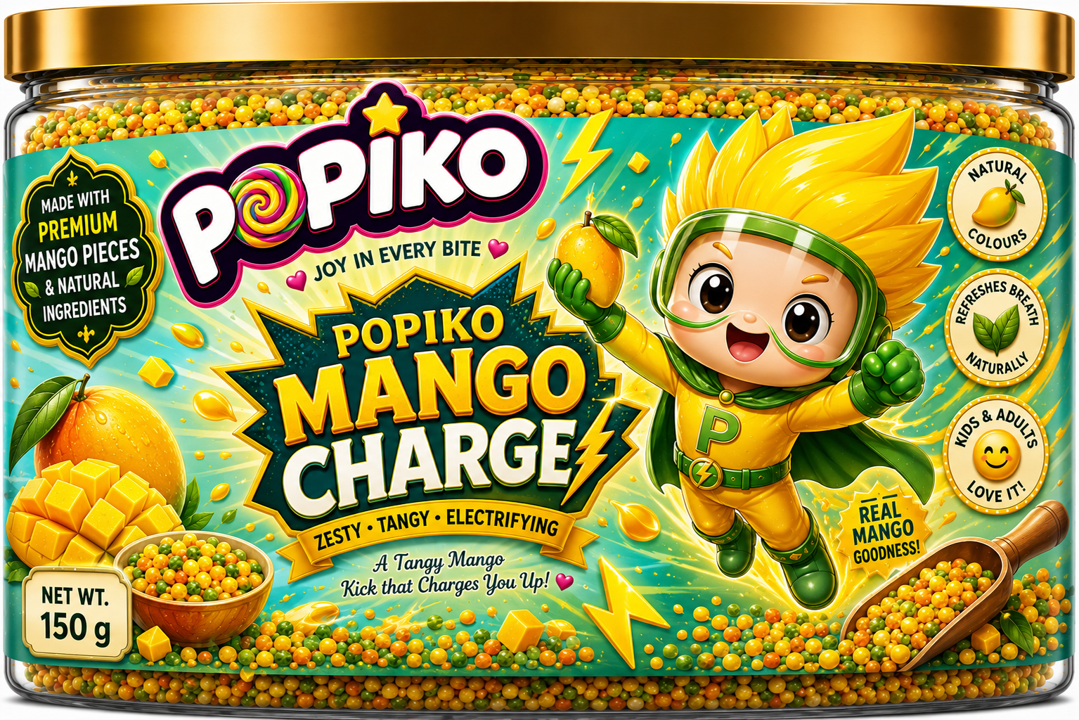 POPIKO MANGO CHARGE | 200 GRAMS | PACK OF 1