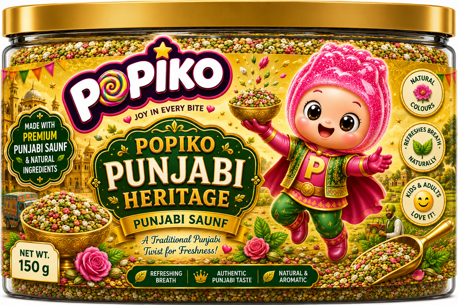 POPIKO PUNJABI HERITAGE | 200 GRAMS | PACK OF 1