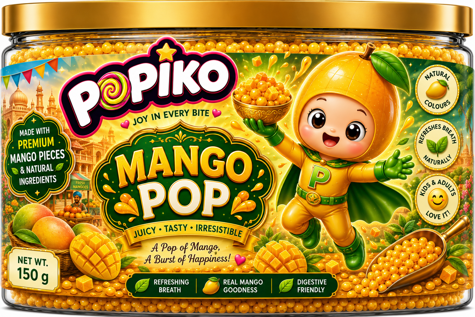 POPIKO MANGO POP | 200 GRAMS | PACK OF 1