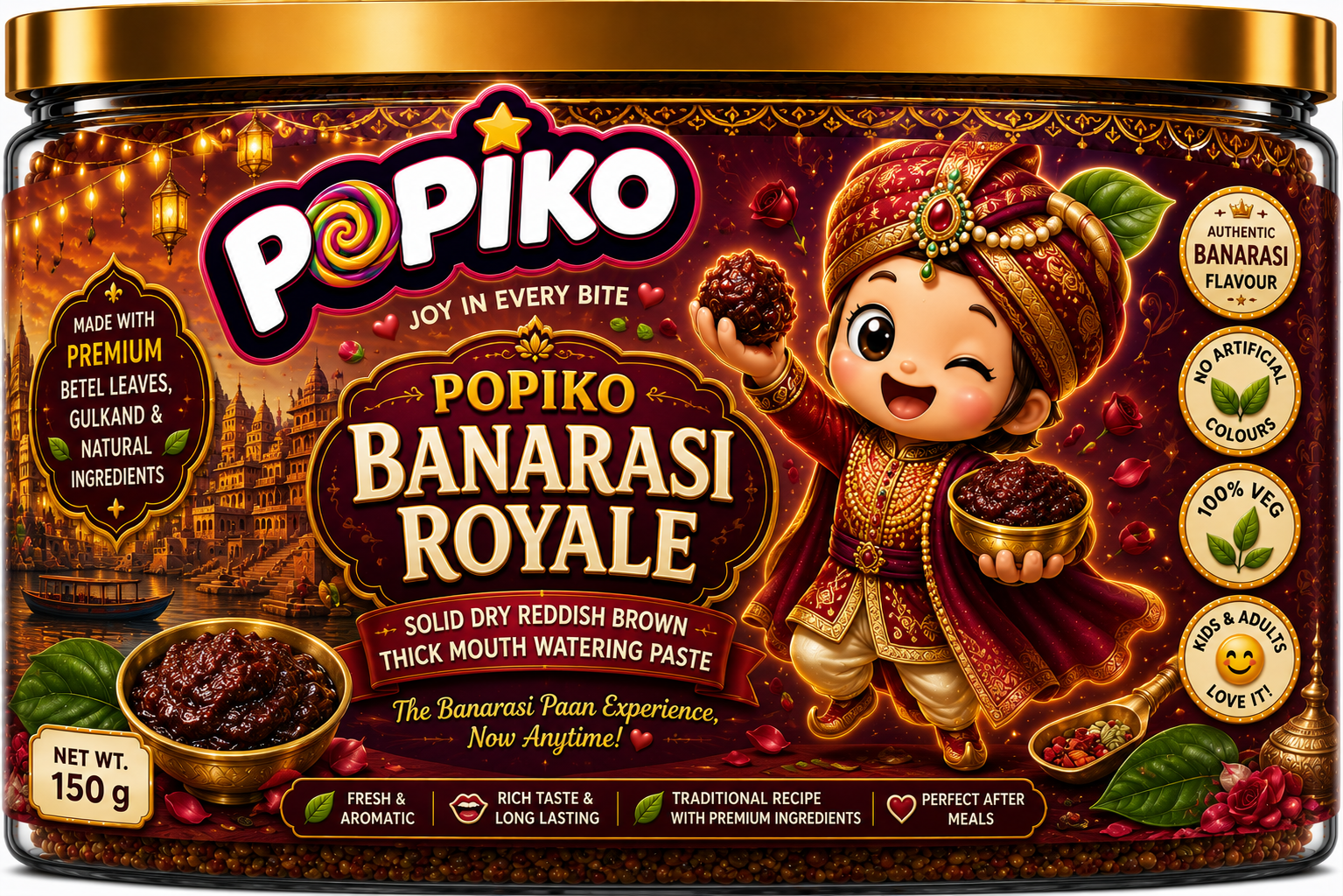 POPIKO BANARASI ROYALE | 150 GRAMS | PACK OF 1
