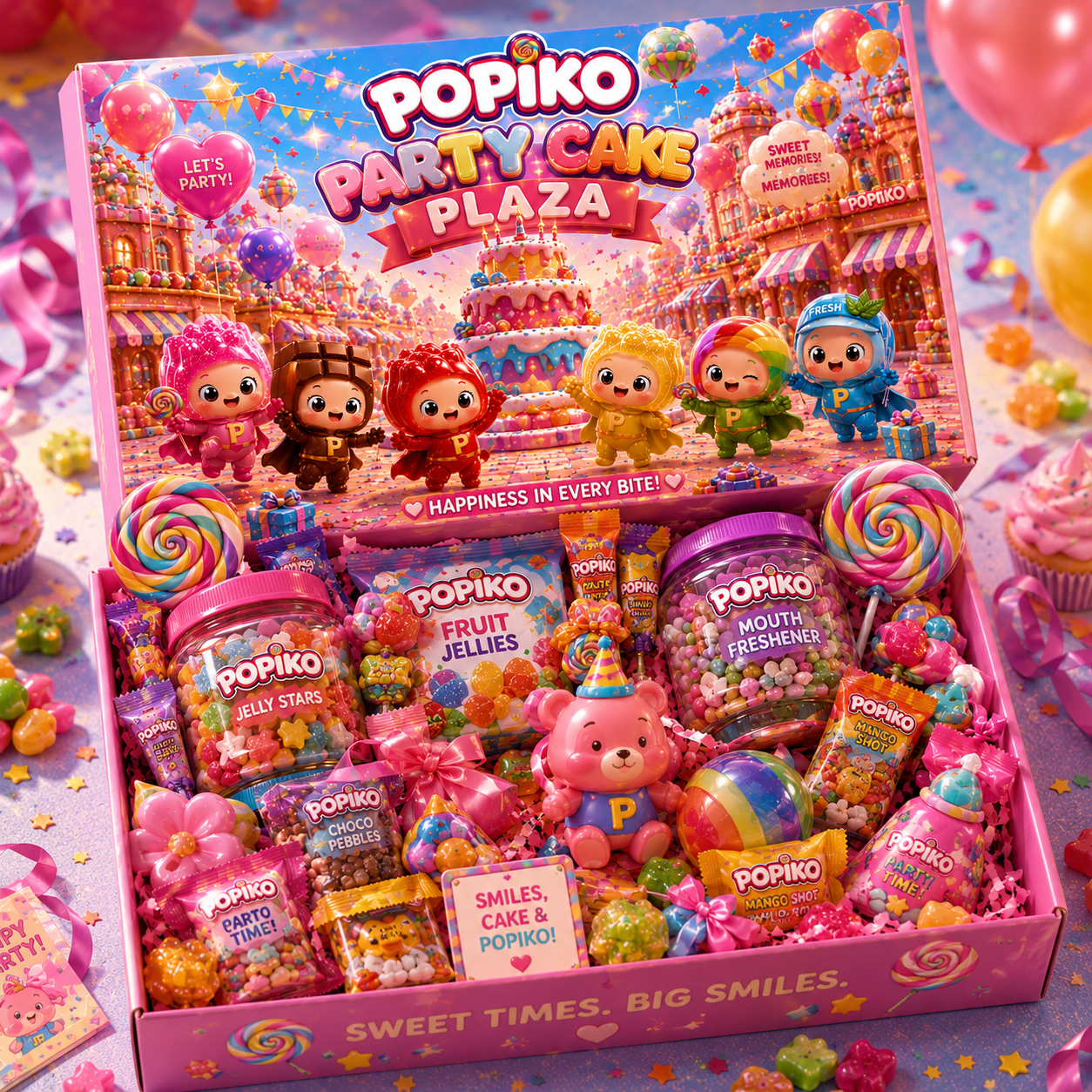POPIKO PARTY CAKE PLAZA BOX