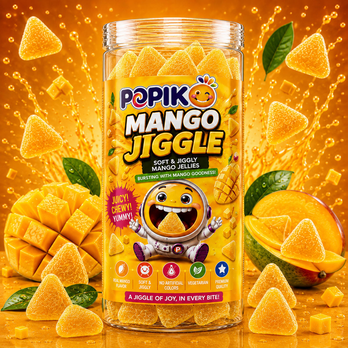 POPIKO MANGO JIGGLE | 180 GRAMS | PACK OF 1